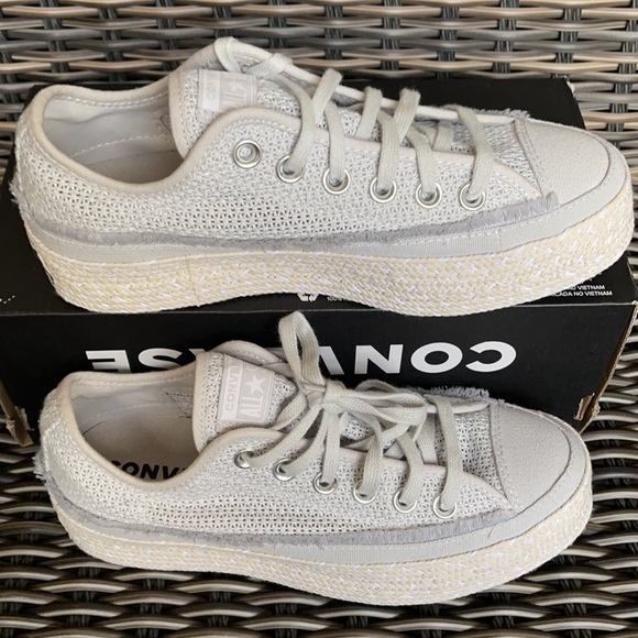 Converse Ctas Espadrille OX Mouse/White/Natural WMNS - Picture 2 of 16